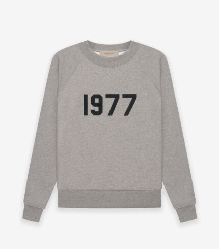 Essentials Crewneck 1977 Sweatshirt – Dark Gray