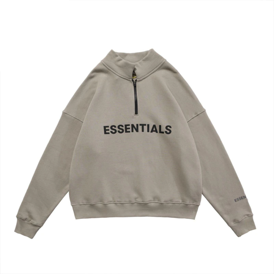 Essentials-Half-Zip-High-Collar-Loose-Hoodie.jpg Essentials Half Zip High Collar Loose Hoodie