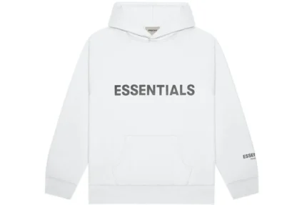 Fear of God Essentials Pull-Over Hoodie Applique Logo – White