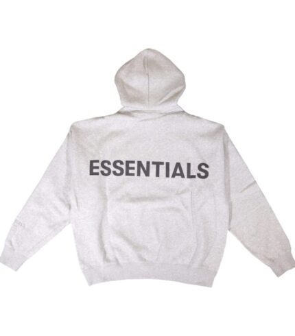 Fear of God Essentials 3M Logo Pullover Hoodie Dark Heather